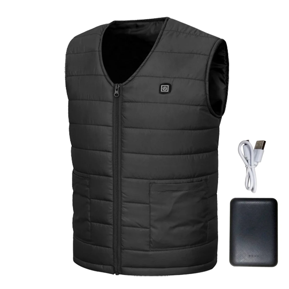 

Умный тепловой жилет унисекс с V-образным вырезом и зарядкой от USB