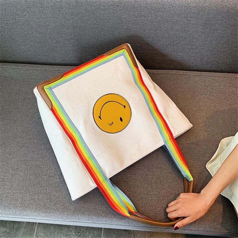 21 клубный бренд большая вместительность модная женская сумка со смайликом сумки