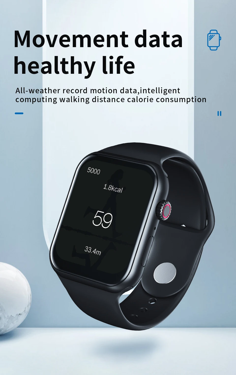

Willgallop Z17 Full Screen Waterproof Smart Watch Bluetooth 5.0 Fitness Tracker Heart Rate Monito Smart Bracelet For Men/Women