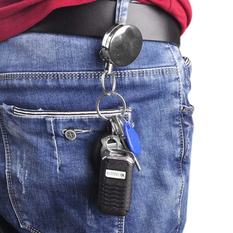 Новинка повседневный походный стальной трос брелок с защитой от кражи Сталкер