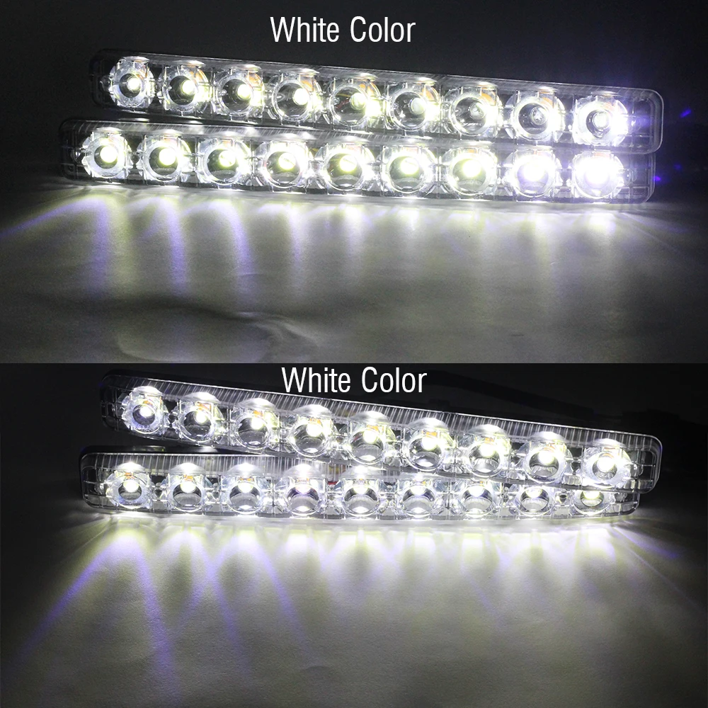 Cawanerl 9 светодиодный супер яркий противотуманных фар автомобиля для дневных