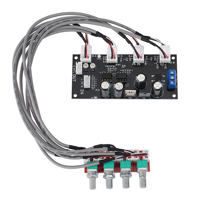 

NE5532 плата предусилителя тона, усилитель высоких частот, средних частот, регулировка громкости, предусилитель
