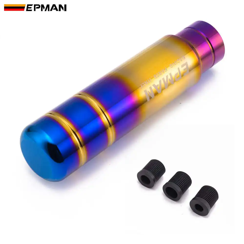 EPMAN JDM Burnt Blue Style Gold Aluminium 13 см ручка переключения передач Рычажная головка для