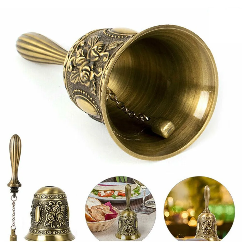 

Retro Metalen Tone Hand Bel Metalen School Diner Shoptea Bell Hand Held Craft Bruiloft Decoratie Alarm School Kerk Klaslokaal