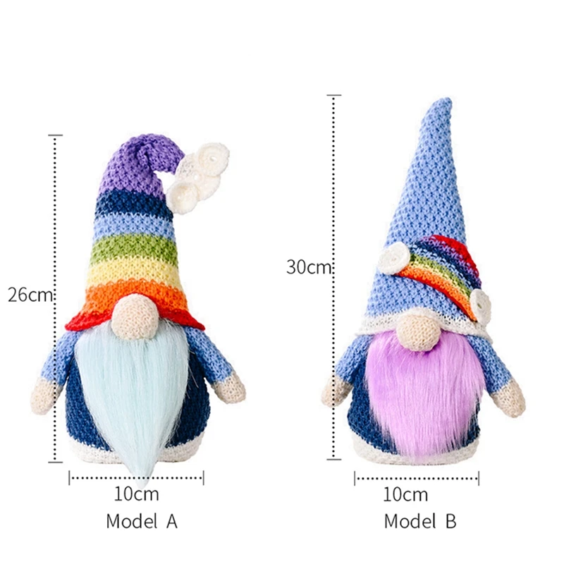 2 шт. ЛГБТ гей-Прайд месяц Радуга гном любовь мы все вместе Красочный дом