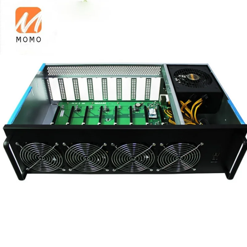 

Новые товары, чехол для игрового сервера Gpu с материнской платой 8PCIE 3865 1650 Вт, блок питания для материнской платы