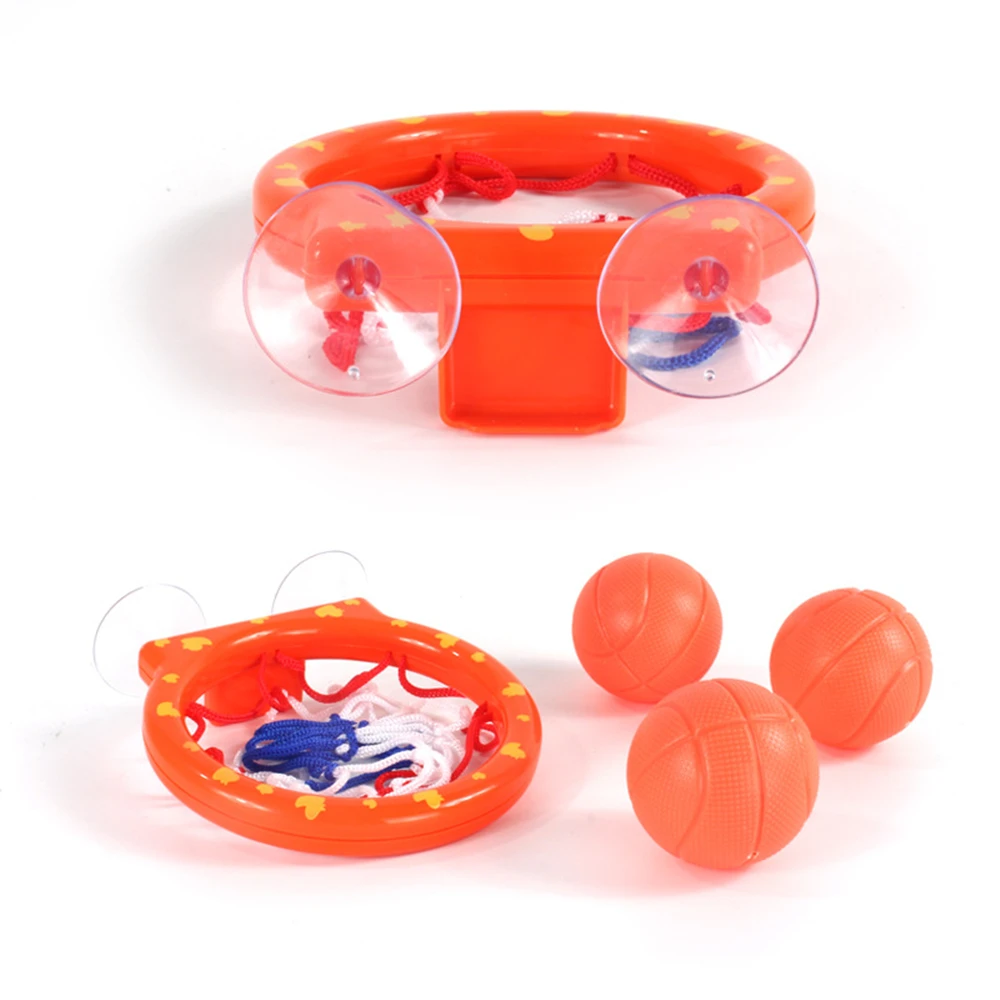 Toddler Bath Toys Kids Shooting Basket Bathtub Water Play Set for Baby Girl Boy with 3 Mini Plastic Basketballs Funny Shower