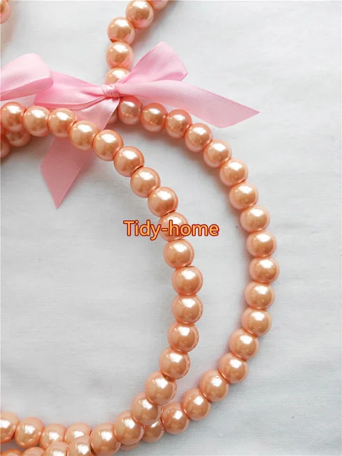 1 шт. Высший сорт белый розовый сладкий лук ABS жемчужный шарф Вешалка шелковые