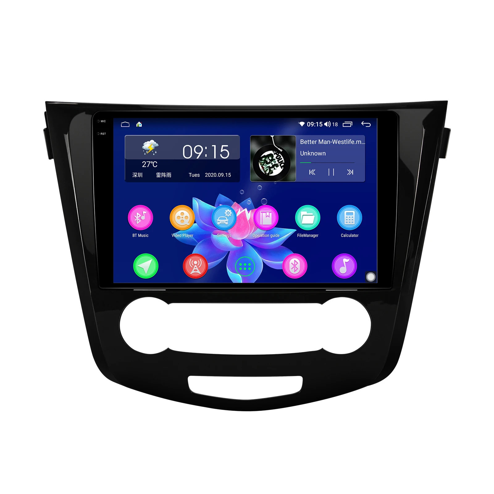 구매 안드로이드 10.0 1 딘 자동차 라디오 10.1 인치 IPS 헤드 유닛 지원 4G/무선 Carplay 1280*800 Autoradio For Nissan Qashqai 2015 + BT