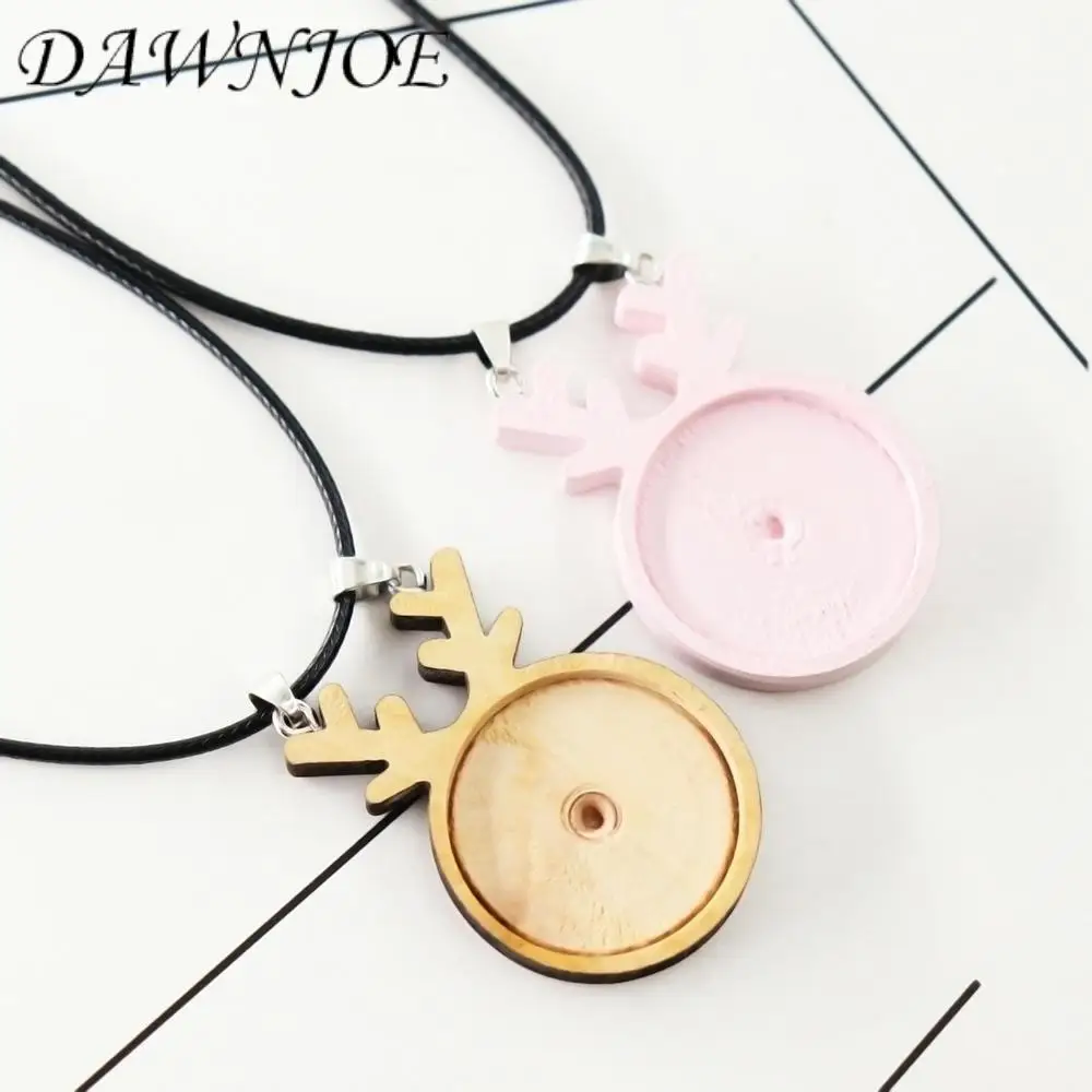 Деревянный Кабошон для оленя поднос изготовления ожерелий кулон фоторамка