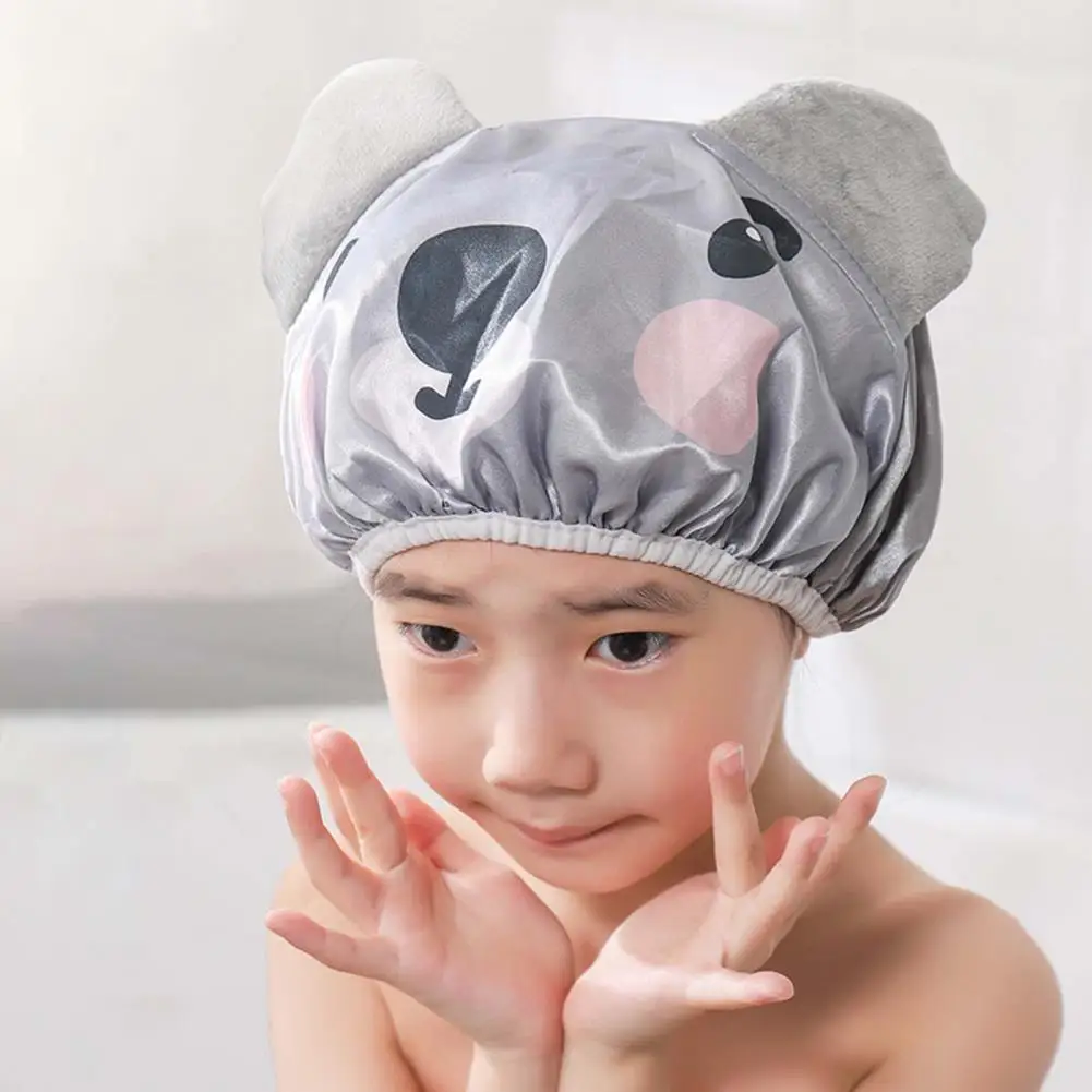

Детская шапочка для ванны, изысканная детская шапочка для душа, удобная Водонепроницаемая модная Нескользящая шапочка для душа с тонкой те...