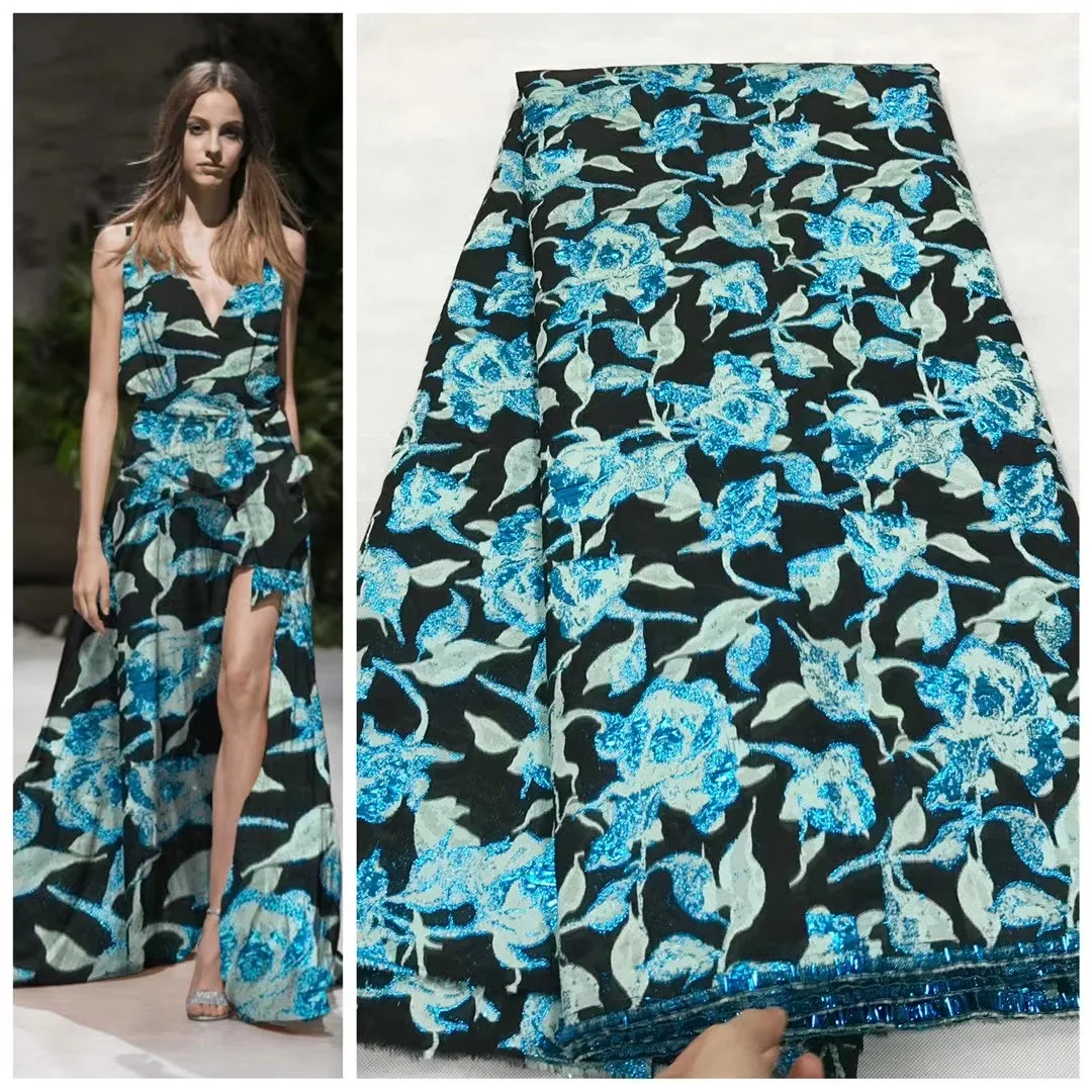 

2021 New Brocade Africa Lace High Quality Lace Fabric Wedding Dress High Quality African Chiffon Lace Fabric