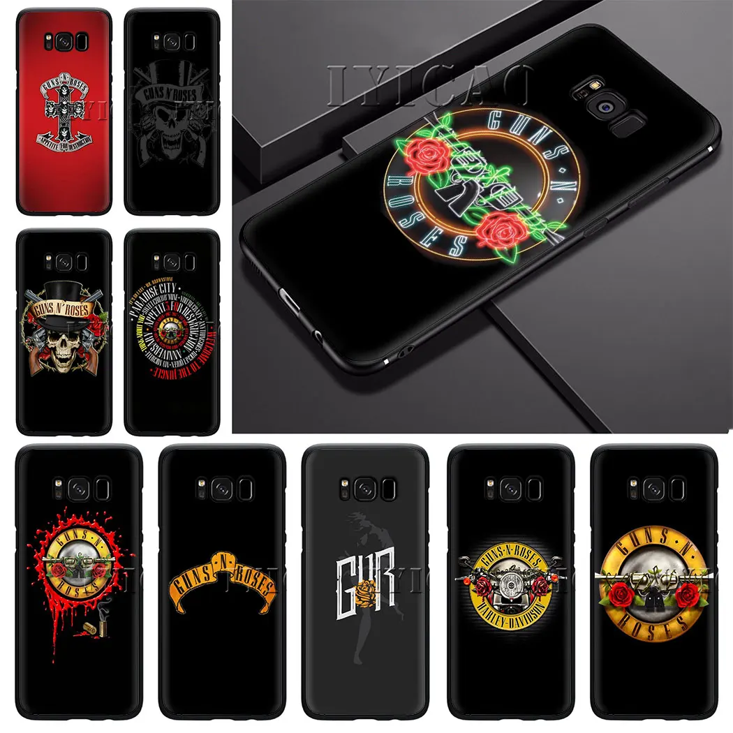 IYICAO guns N Roses Мягкий силиконовый чехол для samsung S6 S7 S8 Edge S9 S10 Plus S10e