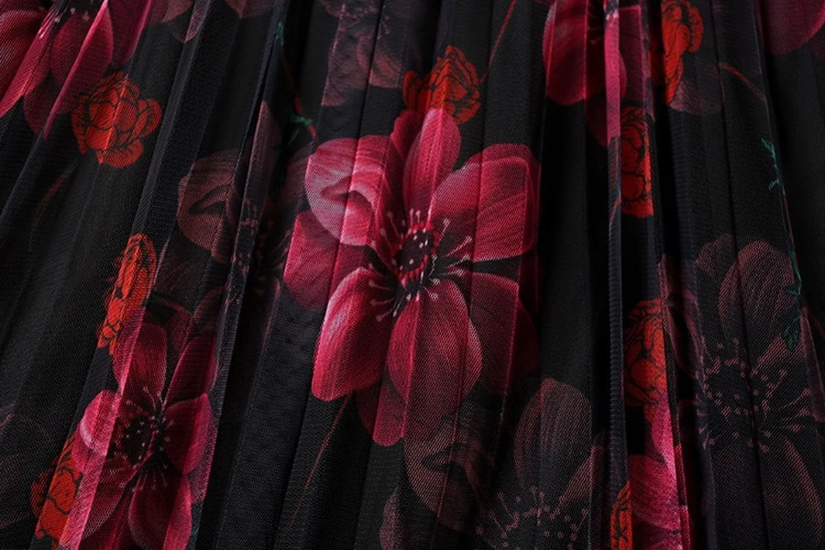 Юбка женская трапециевидная из тюля элегантная повседневная плиссированная