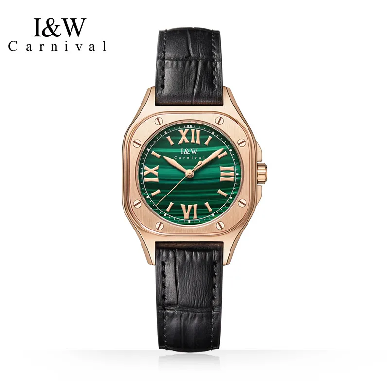 Reloj Mujer CARNIVAL Brand Ladies Fashion Watch Women Luxury Dress Quartz Wristwatch Waterproof Sapphire Clock Relogio Feminino