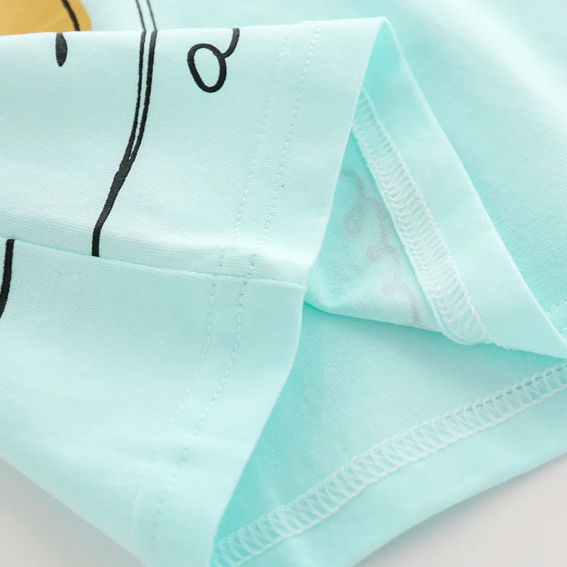 2Pcs/set Bun Printed Infant Baby Boy Girl Summer Clothes Suit Cotton Thin Children's Short-sleeved T-shirt+Shorts | Детская одежда