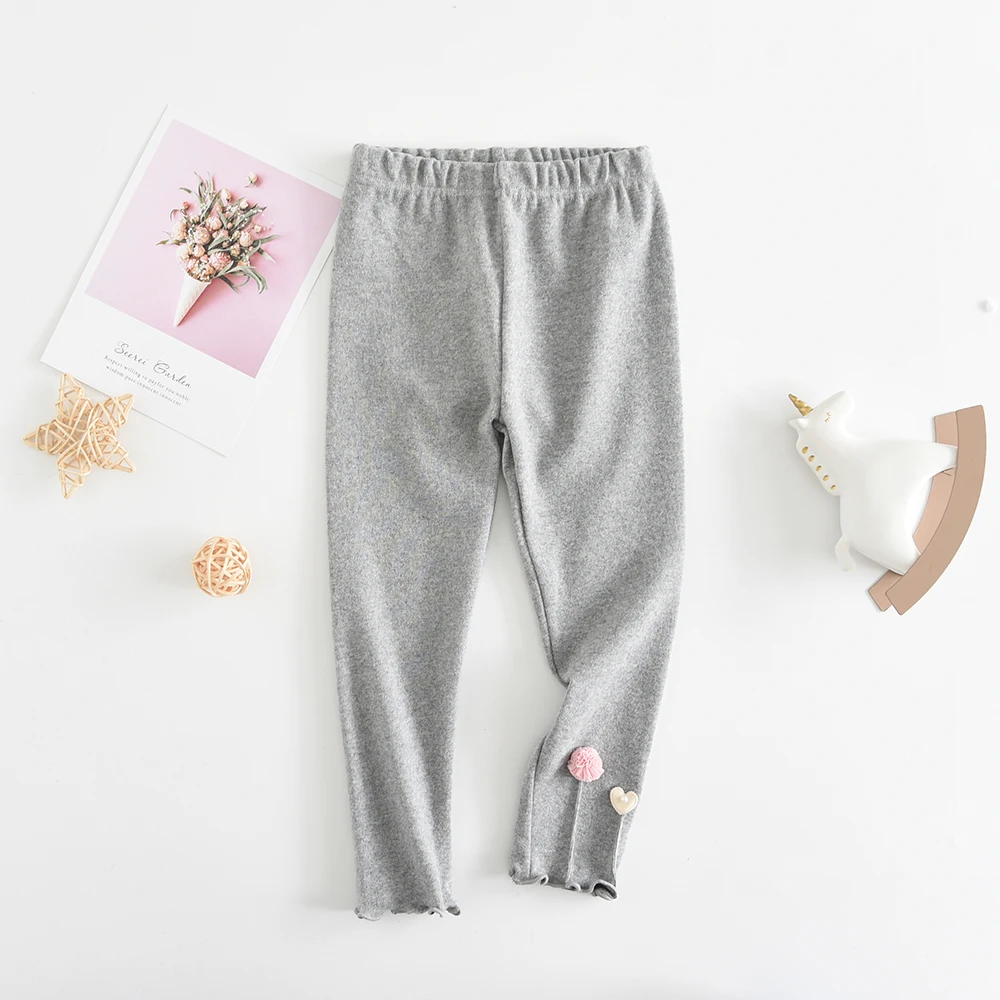 CYSINCOS Kids Cute Stretchy Warm Cotton Trousers Girls Leggings Soft Cartoon Pants Children Clothing 2020 Spring | Детская одежда и