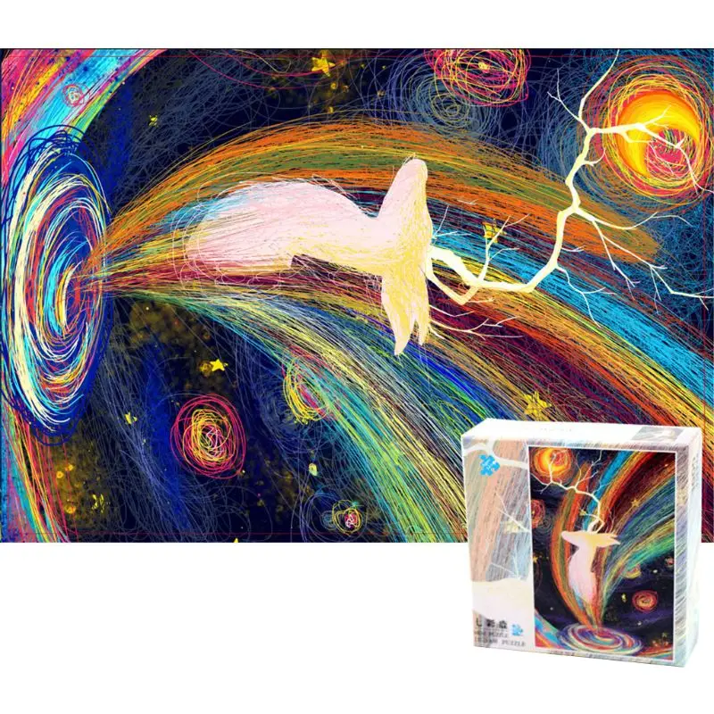 

1000 Pcs Jigsaw Puzzles for Adults Self-assembly Craft Micro-sized Kids Entertainment Miniature Puzzles Painting Home