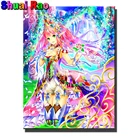 5D полная квадратная круглая Алмазная вышивка, настенное искусство, мультяшная девушка, принцесса, Алмазная мозаика, сделай сам, алмазная живопись, распродажа,