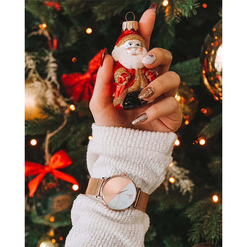 Часы наручные Shengke женские кварцевые модные простые креативные с кожаным