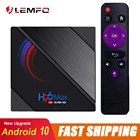 Приставка Смарт-ТВ LEMFO H96 Max H616 Android 10 поддержка Google Play 6K 3D Youtube 2021 дюйма 4  64 ГБ