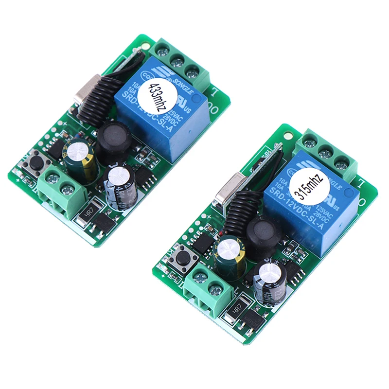 

Hot Sale 220V 1 Channel Wireless Relay RF Remote Control Switch Receiver 315/433MHZ