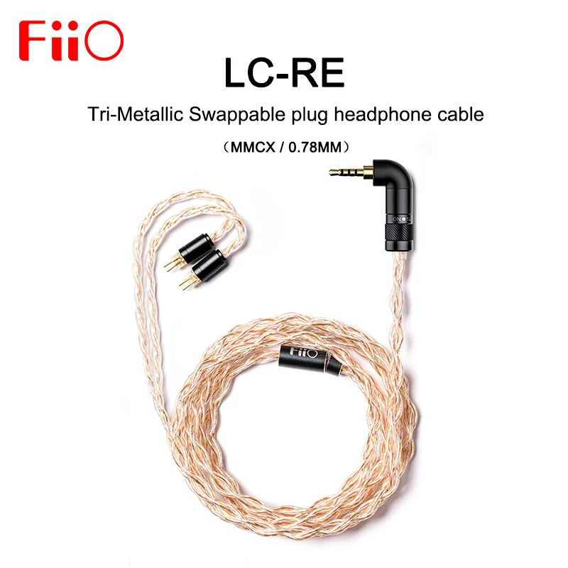 Тройной металлический сменный штекер FiiO LC RE кабель для наушников MMCX/0 78 мм с 3