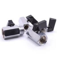 14 38 12 bsp female male thread brass mini ball valve pipe fitting connector with handle