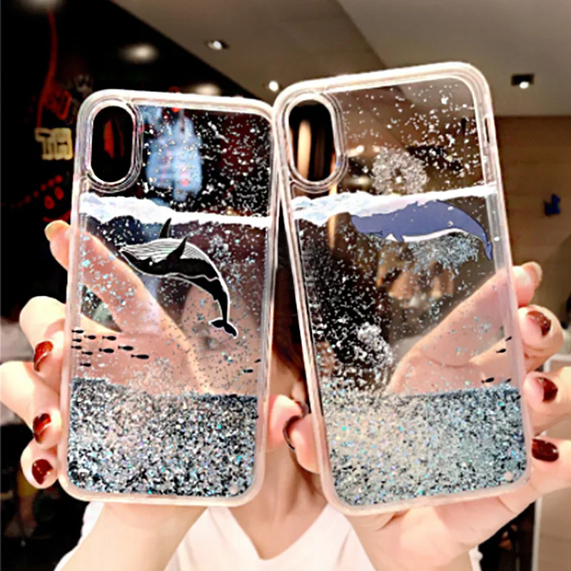 Чехол для телефона с зыбучим песком iPhone 11 pro Max X XS 6 6S Plus 7 8 XR MAX SE 2020 oft|Бамперы| |
