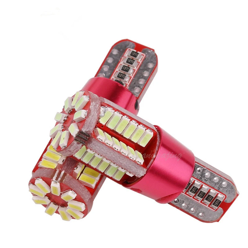 6Pcs T10 W5W 57SMD LED Clearance Lights Canbus NO Error Car Marker Light Auto Wedge Bulb Parking Lamp Blue Pink Green Yellow | Автомобили