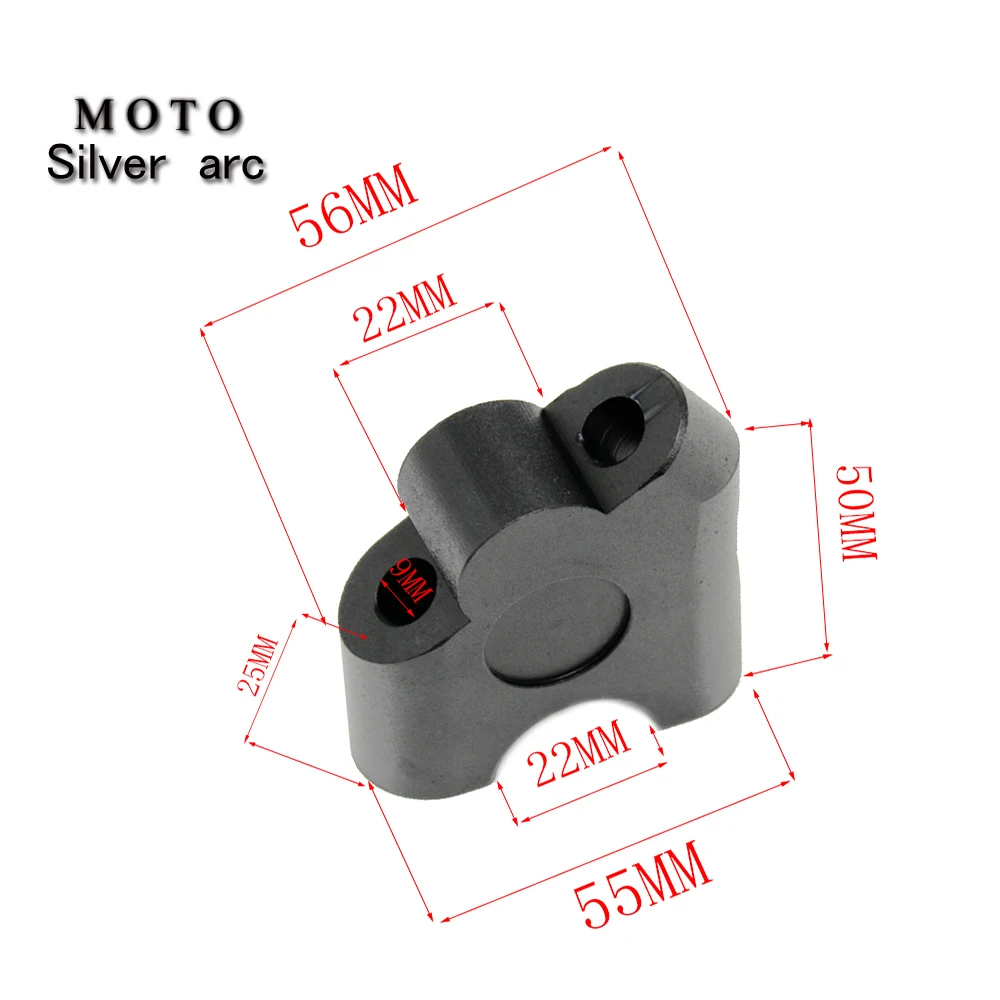 

2pcs 7/8" 22mm Motorcycle CNC Aluminum Handlebar Riser Clamp Mount Taper FOR Suzuki GHF1250S 07-16 SV650 SV1000 DL250 GV250 S F