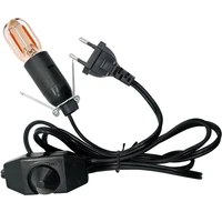 himalayan salt lamp cord with dimmer switch e14 lamp base hanglamp holder light bulbs socket eu plug 1 8m power cord cable black