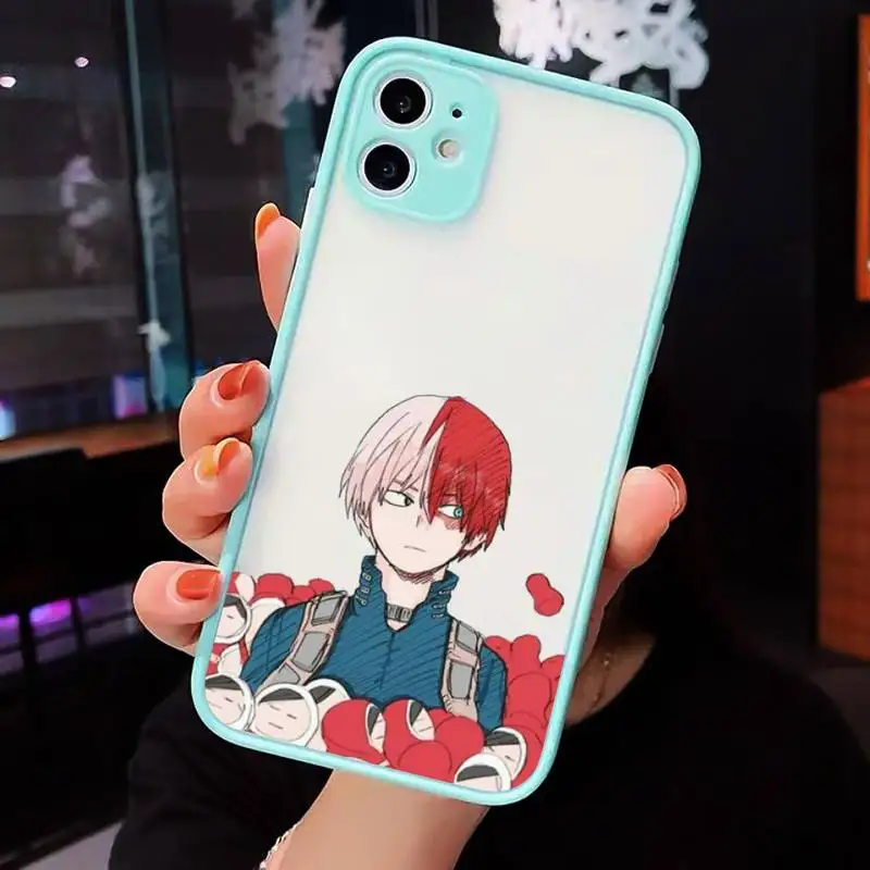 

Shoto Todorok Phone Case Matte Transparent For iPhone 12 Mini 11 Pro XR XS Max 7 8 Plus