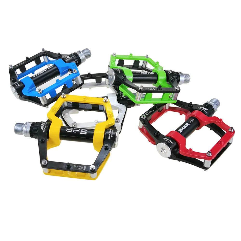

2pcs Bicycle Pedals Magnesium MTB Road Bike Aluminum Alloy Pedal Non-slip Pedals Flat Platform Bicycle Parts Cycling Accessories