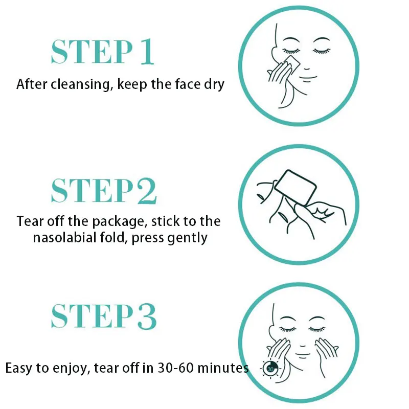

Frown Lines Patch Nasolabial Anti-Wrinkle Mask Anti-Aging Stickers Face Care