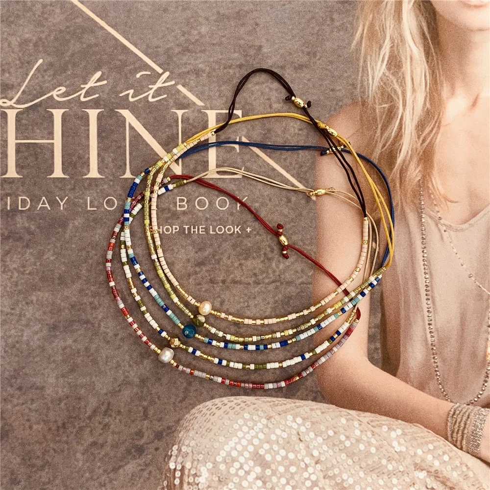 Go2boho простые винтажные браслеты 2021 г. браслет Миюки из бисера ювелирные изделия