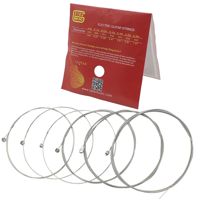 IRIN E102 6 шт. электрическая гитарная струна из никелевого сплава электрогитара
