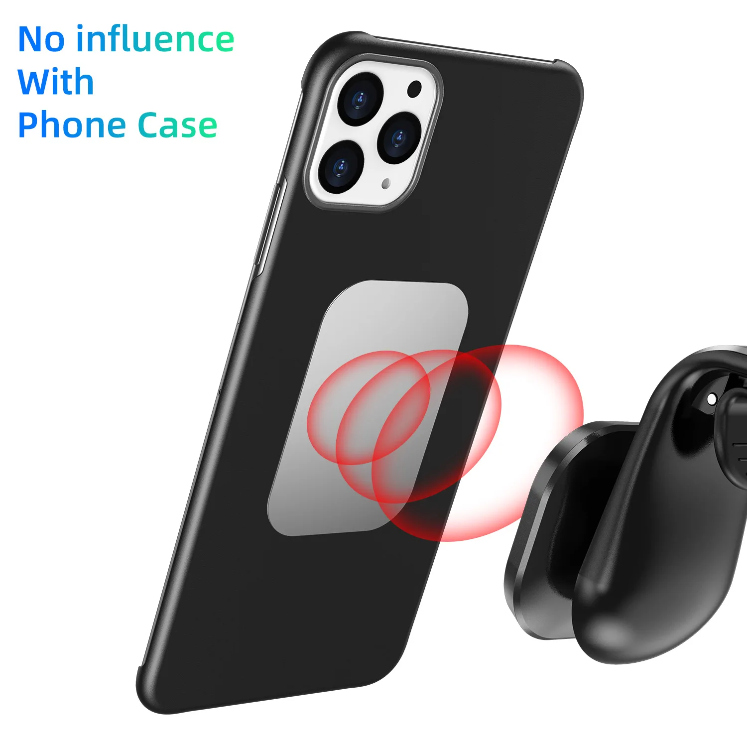 Магнитный автомобильный держатель для телефона Rock iPhone Samsung Xiaomi 360 Автомобильный