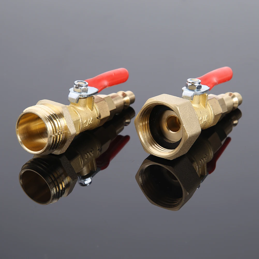 2 шт. медный фитинг для труб переходник латунный шаровой клапан 3/4 соединительный