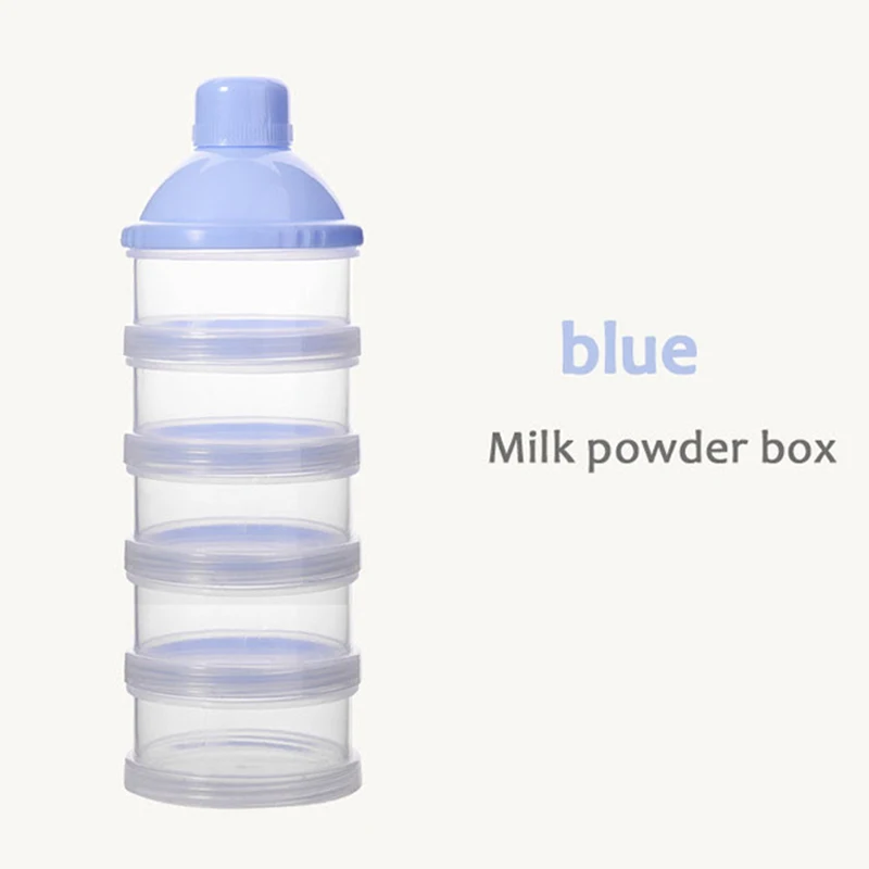 Portable Milk Powder Formula Dispenser Food Container Storage Feeding Boxes for Baby Kids Toddler 4/5 Grid Box |