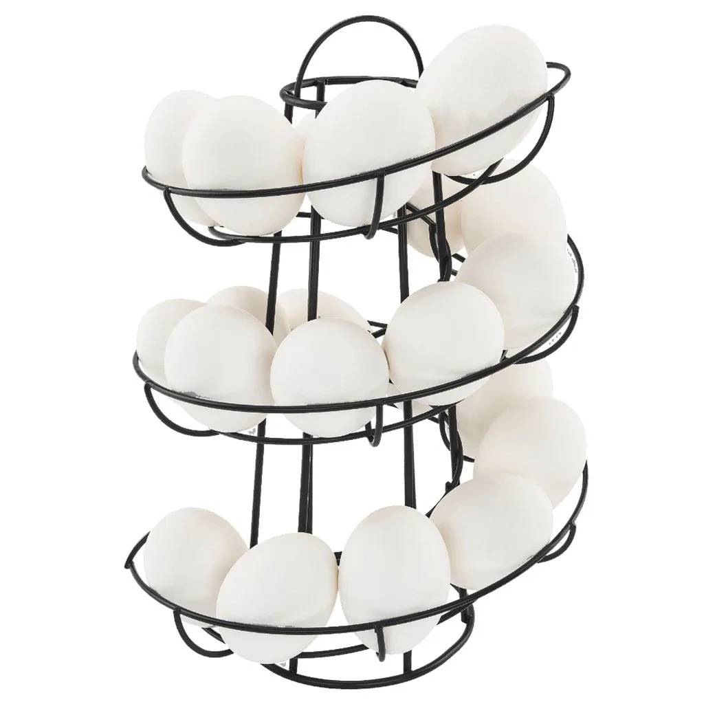 

Restaurant basket egg rack storage wrought iron display luxury spiral drinking water can hold