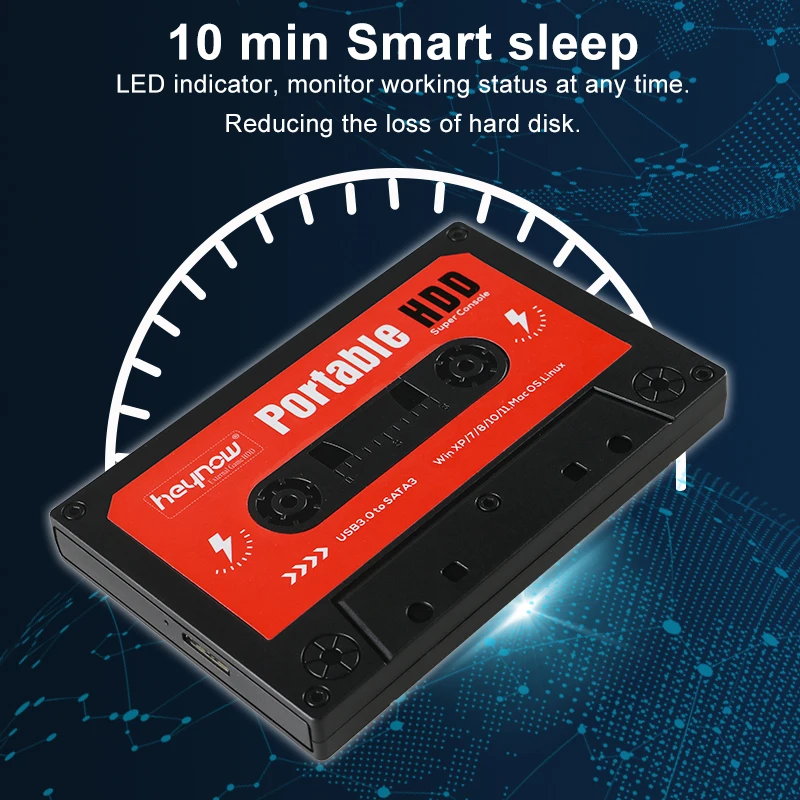 Портативный внешний игровой жесткий диск TSINGO 2 ТБ HDD встроенный 63000 для