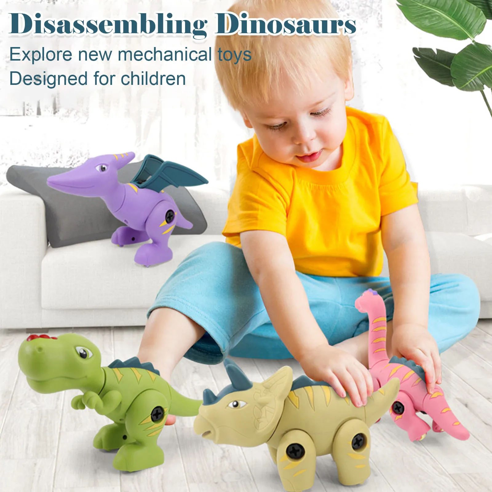 

Dinosaur Toy Dino Toy With Drill STEM Educational Toy With Tools for Children Best Gifts Handmade DIY Dinosaur Model Puzzle Toys