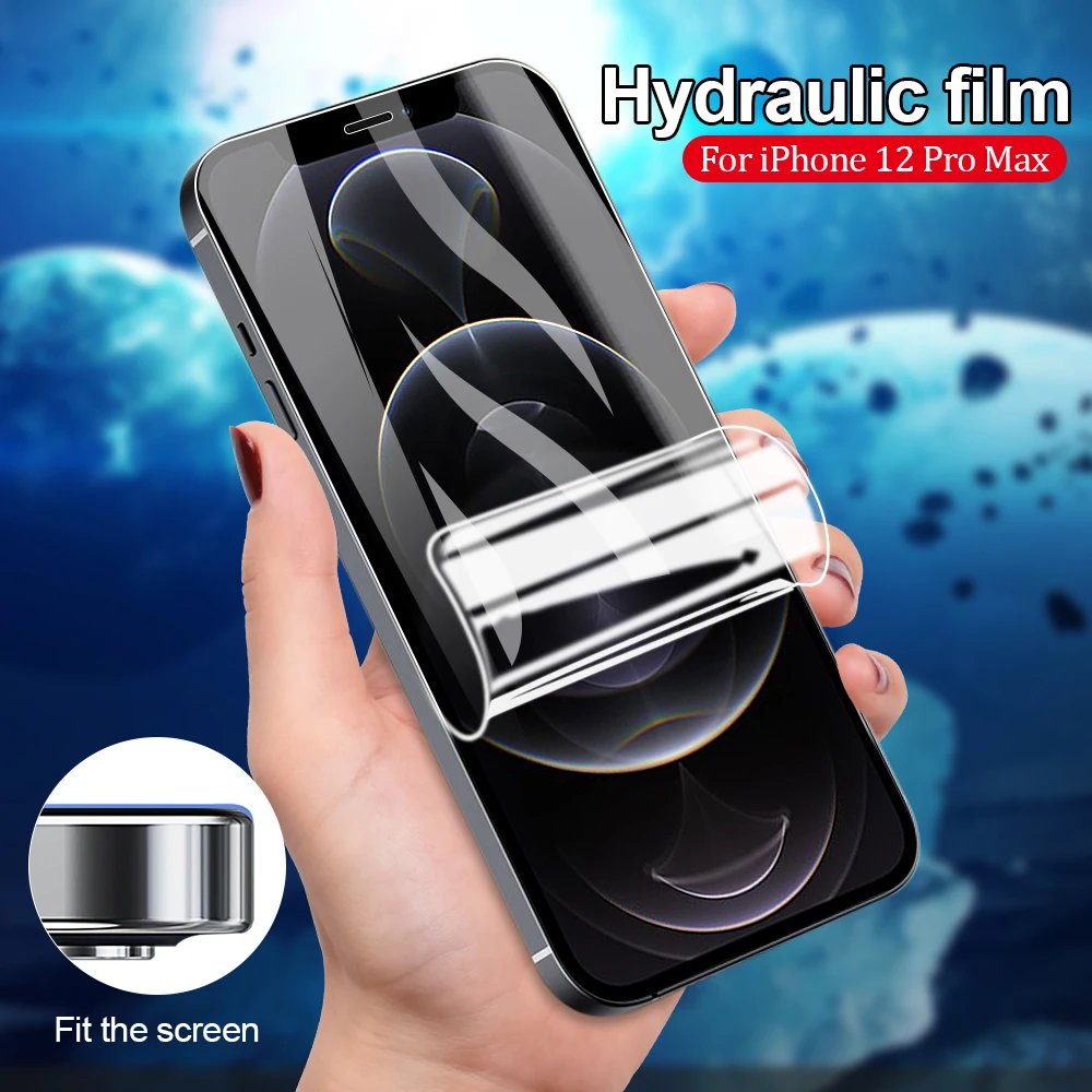 

Hydrogel Film For iPhone 12 11 Pro Max 12 Mini Full Cover Screen Protector On For iPhone 12 Pro 11 Pro Protective Film Not Glass