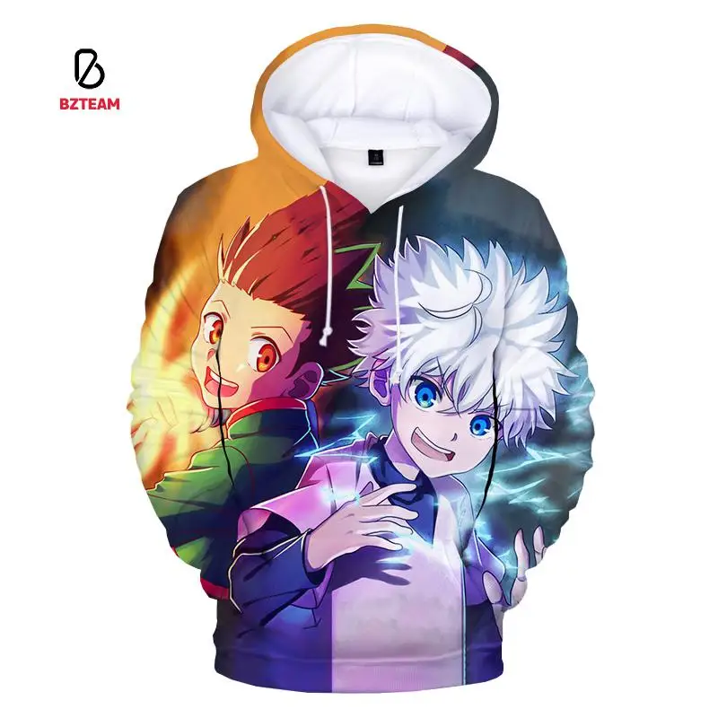 

BZTEAM 2021 3D Print Hoodie Sweatshirt Men's Women's Fashion Pullover Harajuku Casual Anime Hoodie