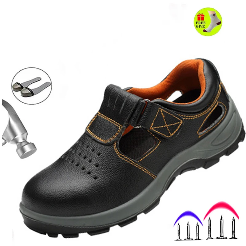 

Deodorant Steel Baotou Labor Insurance Shoes Men's Anti-smashing anti Puncture Safety Shoes Summer Breathable Wear Men's Boots