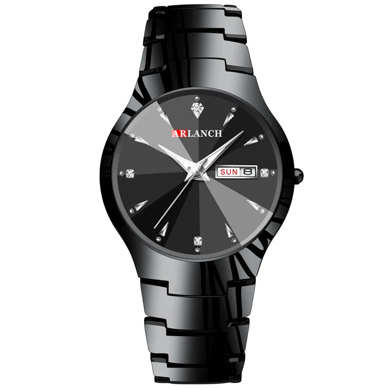 Парные часы queen King Алмазный венец из нержавеющей стали Кварцевые аналоговые