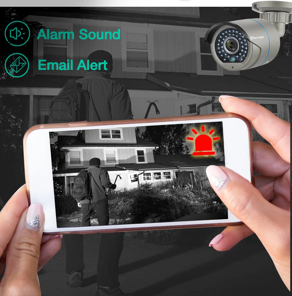 H.265 8CH 1080P POE CCTV система безопасности NVR Комплект Двухсторонний аудио 2MP ИК Открытый водонепроницаемый AI IP камера P2P комплект видеонаблюдения