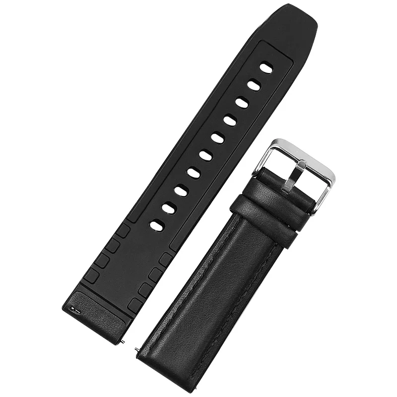 22 мм ремешок для часов huawei watch GT/Honor Magic watch 2/samsung Galaxy 46 мм сменный ремешок gear S3 Frontier/Classic - Цвет ремешка: black