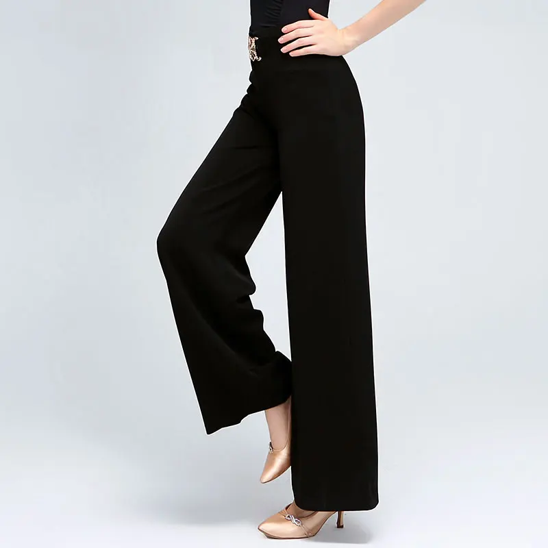 Женские брюки для латиноамериканских танцев с высокой талией|Латинский| |